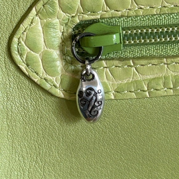 Brighton Trendy Lime Crossbody Bag with Buckle Accents - Picture 10 of 10